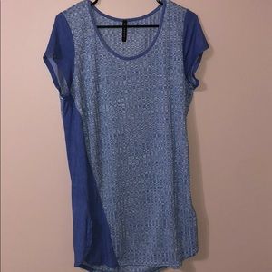 Blue T-Shirt Dress